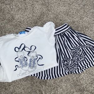 Matching set skirt and shirt
